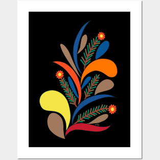 Thanksgiving fall color floral design Posters and Art